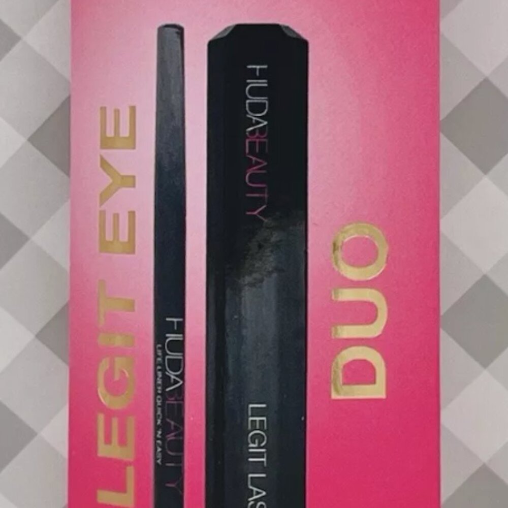 Huda Beauty Eye Duo Legit Lashes Mascara & Life Liner Full Size ••NEW••
